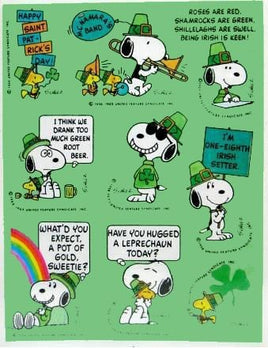Snoopy St. Patrick's Day Stickers