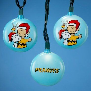 Charlie Brown And Snoopy Christmas Light Set