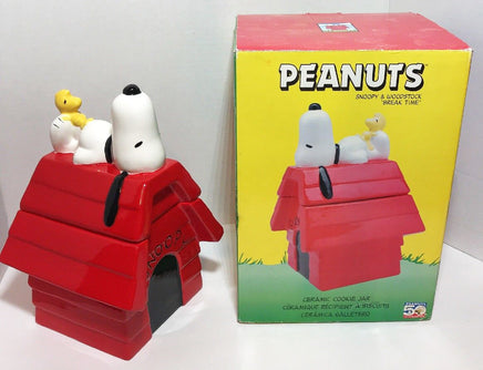 Snoopy's Doghouse Cookie Jar - Break Time