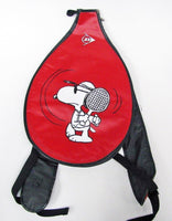 Snoopy Joe Cool Backpack Style Tennis Racket Cover - Rare! - snoopn4pnuts.com