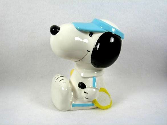 SNOOPY HAT SERIES BANK - TENNIS PLAYER  (Near Mint)