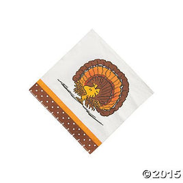 Peanuts Thanksgiving Luncheon / Dessert Napkins - snoopn4pnuts.com