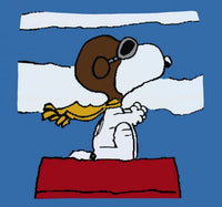 Snoopy Flying Ace Heavy Knit Throw