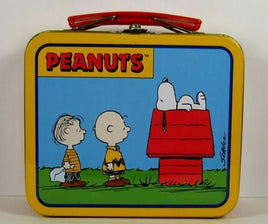 Charlie Brown, Linus, And Snoopy Tin Lunch Box (Medium Size)