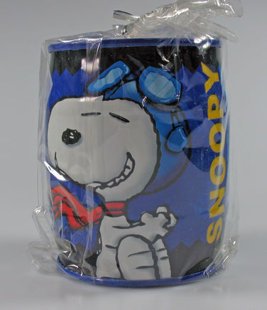 Snoopy Barrel - Shaped Tin Bank (NO Stopper) - snoopn4pnuts.com