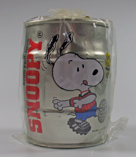 Snoopy Barrel - Shaped Tin Bank (NO Stopper) - snoopn4pnuts.com