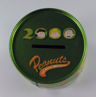 Snoopy Barrel - Shaped Tin Bank (NO Stopper) - snoopn4pnuts.com