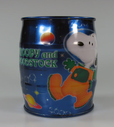 Snoopy Barrel - Shaped Tin Bank (NO Stopper) - snoopn4pnuts.com
