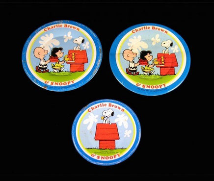 Charlie Brown and Snoopy tin dish set - snoopn4pnuts.com