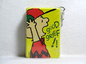 Charlie Brown key chain tin canister