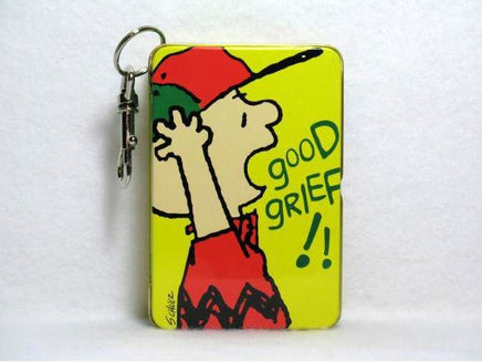 Charlie Brown Key Chain Tin Canister (Near Mint)