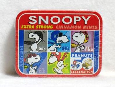 Peanuts 50Th Anniversary Mints Collectible Tin Canister