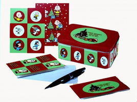 Peanuts Holiday Note Card Gift Set In Collectible Tin - Price Reduced!