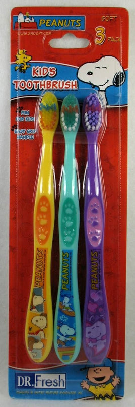 Peanuts Gang Kids Toothbrush - 3 Pack