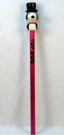 Snoopy Top Hat PVC Pencil (New But Near Mint) - snoopn4pnuts.com