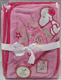 Snoopy Hooded Baby Towel and Wash Cloth Set