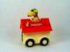 Snoopy Friction-Powered Doghouse Train Car