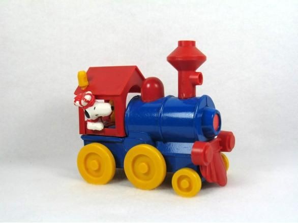 Snoopy On Diecast Locomotive