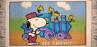 Snoopy Train Engineer Cotton Rug - All Aboard