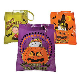 Peanuts Laminated Reusable Halloween Trick or Treat Tote Bag - 17" Long! - snoopn4pnuts.com