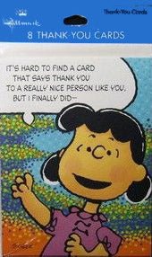 Lucy Vintage Thank - You Cards (New But Near Mint) - snoopn4pnuts.com