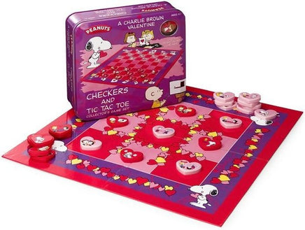 A Charlie Brown Valentine Checkers And Tic Tac Toe Set In Tin