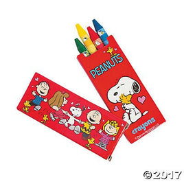 Peanuts Valentine's Day Crayons - snoopn4pnuts.com