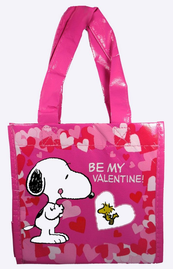 Snoopy Valentine's Day Vinyl Tote Bag / Gift Bag