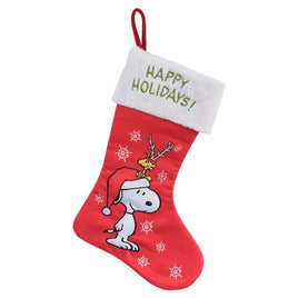 Snoopy Happy Holidays LED Lighted Christmas Stocking - snoopn4pnuts.com