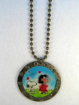 Snoopy And Lucy Vari-Vue Ball Chain Necklace