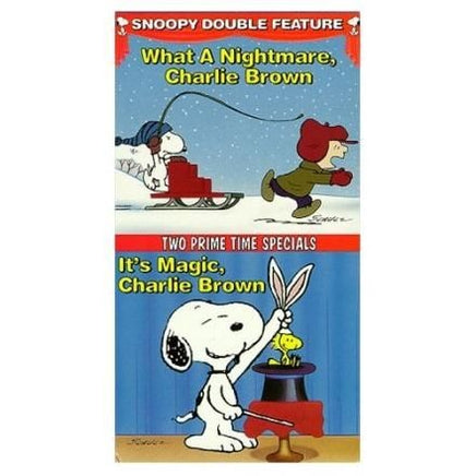 Double Feature "What A Nightmare" & "It's Magic, Charlie Brown" Vhs Video Tape