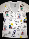 Peanuts Gang V-Neck Shirt - Jr. Size