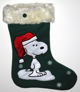 Snoopy Large Musical Christmas Stocking - Featuring Vince Guaraldi's Original Song - "Christmas Time