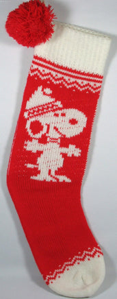 Snoopy Vintage Knit Christmas Stocking