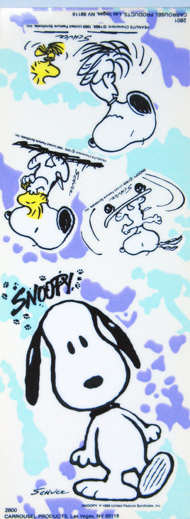 Snoopy and Woodstock Vintage Reusable Window Clings - snoopn4pnuts.com