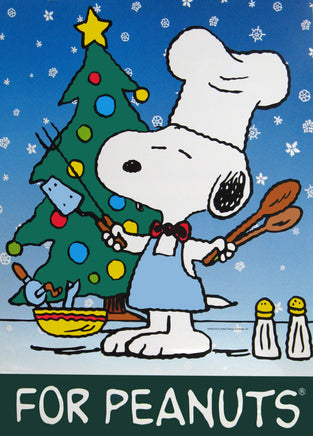 Peanuts Vinyl Poster / Hallmark Store Display - Snoopy Chef - snoopn4pnuts.com