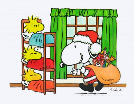 Laminated Snoopy Christmas Wall Decor