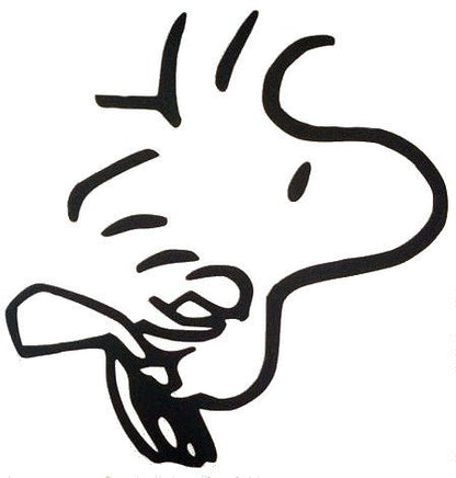 Woodstock Flying Die - Cut Vinyl Decal - Black - snoopn4pnuts.com