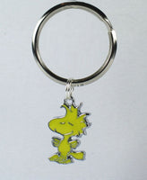 Woodstock Silver Plated Key Chain With Holographic Accents