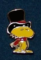 Woodstock Wearing Top Hat Enamel Pin