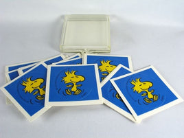 Hallmark Vintage Woodstock Stickers In Hinged Acrylic Storage Box (Partial Box)