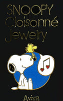 Snoopy And Singing Woodstock Cloisonne Pin