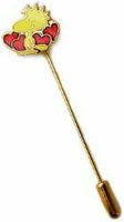 Woodstock With Hearts Cloisonne Stick Pin