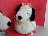 Snoopy and Belle Plush Wedding Doll Set / Cake Topper