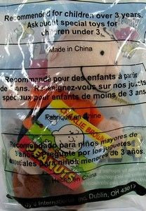 1990 Wendy's Fast Food Toy - Charlie Brown Plush Doll 50Th Anniversary