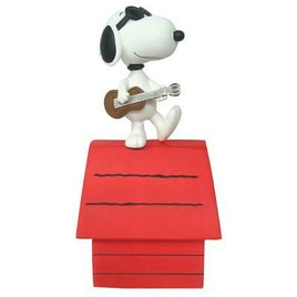 Snoopy Joe Cool On Doghouse Musical Figurine