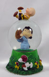 Charlie Brown and Lucy Football Musical Snow Globe - Aaugh!