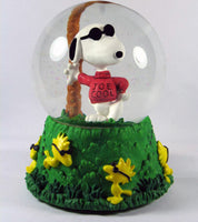 Snoopy Joe Cool Feelin' Groovy Musical Snow Globe - Plays 
