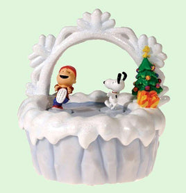 Snoopy And Rerun Animated And Musical Figurine - Plays "Linus And Lucy Theme"