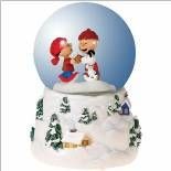 Snoopy & Friends Animated And Musical Water Globe - Plays "Winter Wonderland"